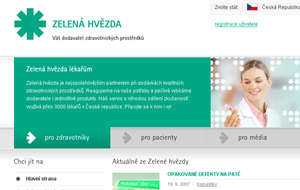 Web zelenahvezda.cz